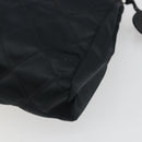 CHANEL Bicolore Clutch Bag Satin Black Gold CC Auth 194321-10