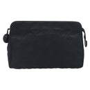 CHANEL Bicolore Clutch Bag Satin Black Gold CC Auth 194321-2