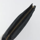 CHANEL Bicolore Clutch Bag Satin Black Gold CC Auth 194321-6