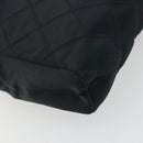 CHANEL Bicolore Clutch Bag Satin Black Gold CC Auth 194321-9