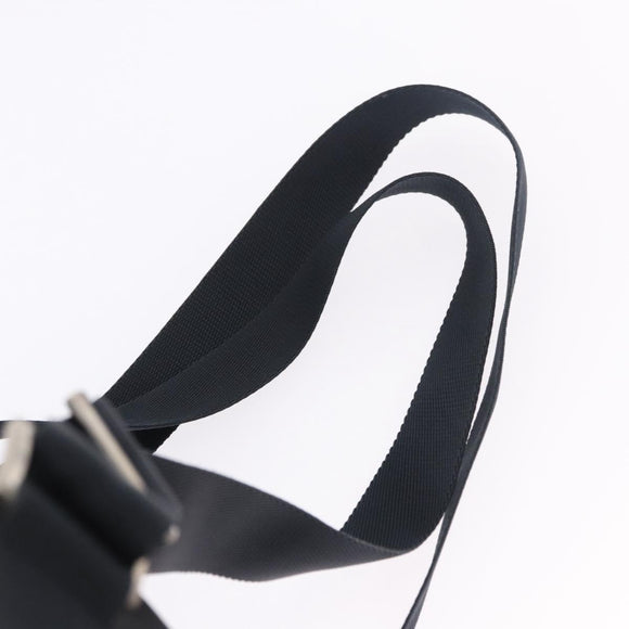 PRADA Backpack Nylon Black Silver Auth 194322