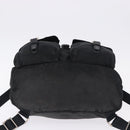 PRADA Backpack Nylon Black Silver Auth 194322-5