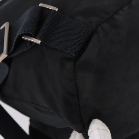 PRADA Backpack Nylon Black Silver Auth 194322