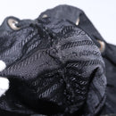 PRADA Backpack Nylon Black Silver Auth 194322-25