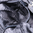 PRADA Backpack Nylon Black Silver Auth 194322-27