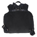 PRADA Backpack Nylon Black Silver Auth 194322-2