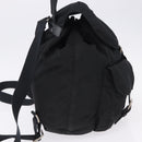 PRADA Backpack Nylon Black Silver Auth 194322-4