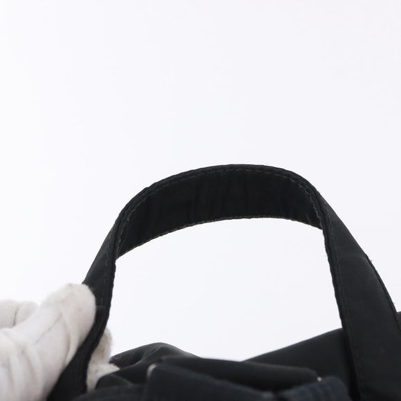 PRADA Backpack Nylon Black Silver Auth 194322