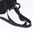 PRADA Backpack Nylon Black Silver Auth 194322-8