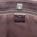 GUCCI GG Supreme Tote Bag PVC Beige Silver 114595 Auth 194324-10