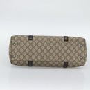 GUCCI GG Supreme Tote Bag PVC Beige Silver 114595 Auth 194324-5