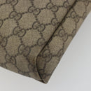 GUCCI GG Supreme Shoulder Bag PVC Beige Gold 223666 Auth 194327-15