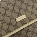 GUCCI GG Supreme Shoulder Bag PVC Beige Gold 223666 Auth 194327-17