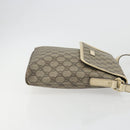 GUCCI GG Supreme Shoulder Bag PVC Beige Gold 223666 Auth 194327-3
