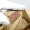 PRADA Hand Bag Nylon Beige Silver Auth 194328A-18
