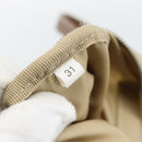 PRADA Hand Bag Nylon Beige Silver Auth 194328A-12