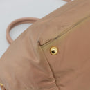 PRADA Hand Bag Nylon 2way Pink Gold Auth 194330-15