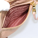 PRADA Hand Bag Nylon 2way Pink Gold Auth 194330-27