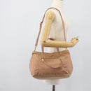 PRADA Hand Bag Nylon 2way Pink Gold Auth 194330-29