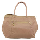 PRADA Hand Bag Nylon 2way Pink Gold Auth 194330-2