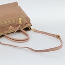 PRADA Hand Bag Nylon 2way Pink Gold Auth 194330-9
