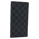 LOUIS VUITTON Damier Grafitte Portefeuille Braza Long Wallet N62665 Auth 194331A-1