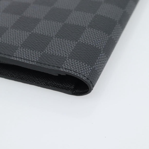 LOUIS VUITTON Damier Grafitte Portefeuille Braza Long Wallet N62665 Auth 194331A