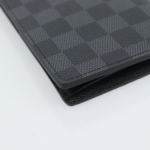 LOUIS VUITTON Damier Grafitte Portefeuille Braza Long Wallet N62665 Auth 194331A