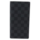 LOUIS VUITTON Damier Grafitte Portefeuille Braza Long Wallet N62665 Auth 194331A-2