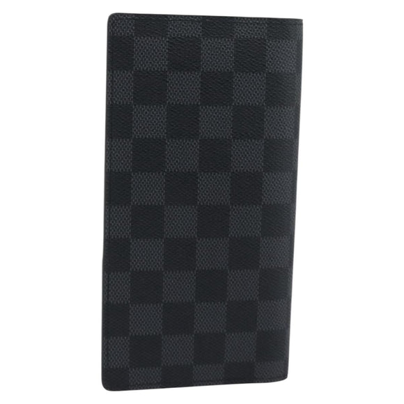 LOUIS VUITTON Damier Grafitte Portefeuille Braza Long Wallet N62665 Auth 194331A