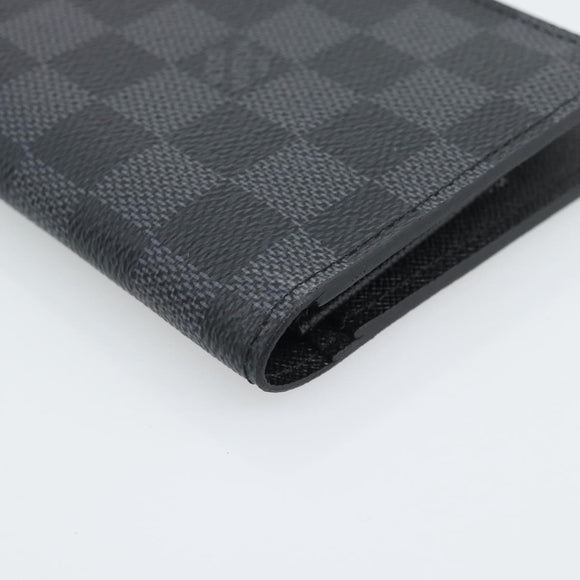 LOUIS VUITTON Damier Grafitte Portefeuille Braza Long Wallet N62665 Auth 194331A