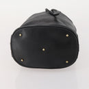 GUCCI Bamboo Hand Bag Leather Black Gold 001 2684 1657 Auth 194334-9