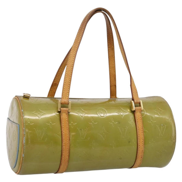 LOUIS VUITTON Monogram Vernis Bedford Hand Bag Baby Blue M91007 LV Auth 194339