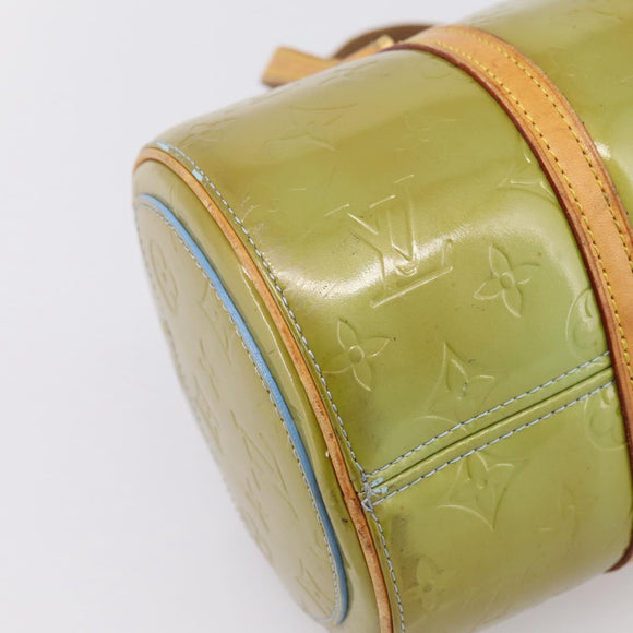 LOUIS VUITTON Monogram Vernis Bedford Hand Bag Baby Blue M91007 LV Auth 194339