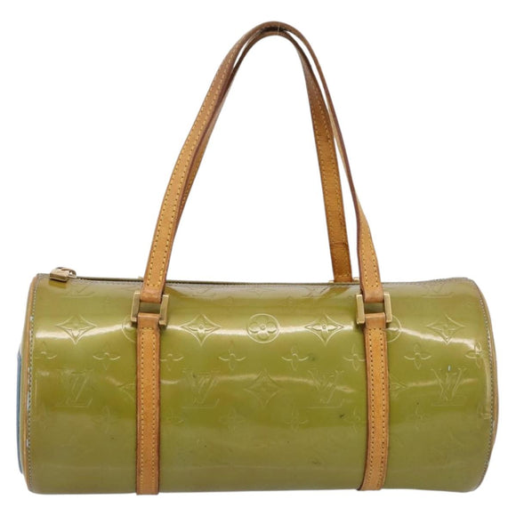 LOUIS VUITTON Monogram Vernis Bedford Hand Bag Baby Blue M91007 LV Auth 194339