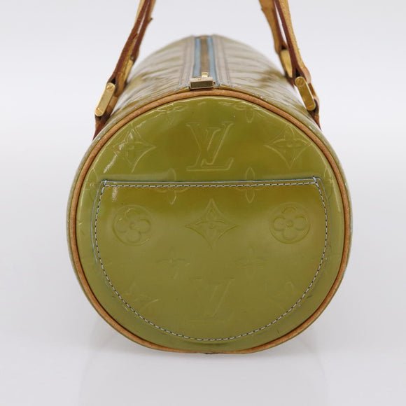 LOUIS VUITTON Monogram Vernis Bedford Hand Bag Baby Blue M91007 LV Auth 194339