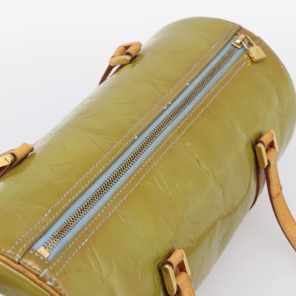 LOUIS VUITTON Monogram Vernis Bedford Hand Bag Baby Blue M91007 LV Auth 194339