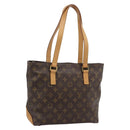 LOUIS VUITTON Monogram Cabas Piano Tote Bag M51148 LV Auth 194343V-1