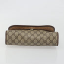 GUCCI GG Supreme Web Sherry Line Bag PVC Beige Gold 156 01 030 Auth 194344-7