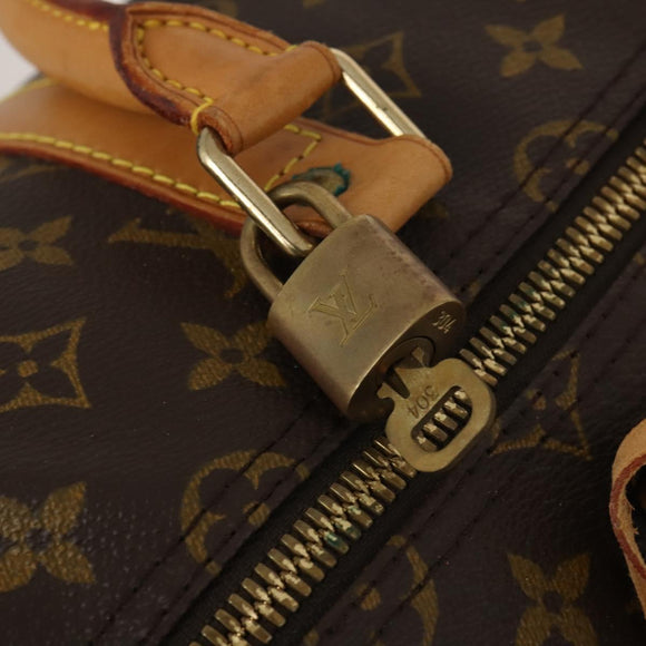 LOUIS VUITTON Monogram Keepall Bandouliere 55 Boston Bag M41414 LV Auth 194346V