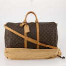 LOUIS VUITTON Monogram Keepall Bandouliere 55 Boston Bag M41414 LV Auth 194346V-26