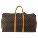LOUIS VUITTON Monogram Keepall Bandouliere 55 Boston Bag M41414 LV Auth 194346V-3
