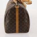 LOUIS VUITTON Monogram Keepall Bandouliere 55 Boston Bag M41414 LV Auth 194346V-5