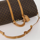 LOUIS VUITTON Monogram Keepall Bandouliere 55 Boston Bag M41414 LV Auth 194346V-7