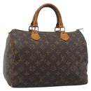 LOUIS VUITTON Monogram Speedy 30 Hand Bag M41526 LV Auth 194349-1