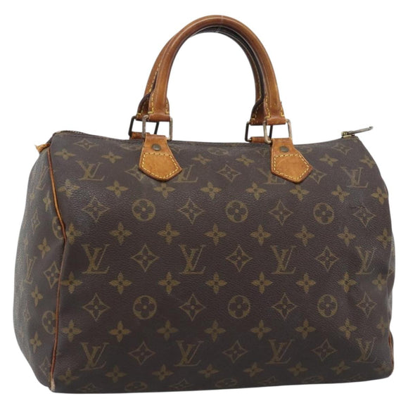 LOUIS VUITTON Monogram Speedy 30 Hand Bag M41526 LV Auth 194349