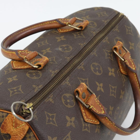 LOUIS VUITTON Monogram Speedy 30 Hand Bag M41526 LV Auth 194349