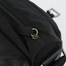 PRADA Shoulder Bag Nylon Black Silver Auth 194350A-23