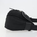 PRADA Shoulder Bag Nylon Black Silver Auth 194350A-3