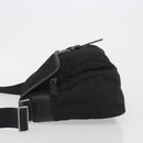 PRADA Shoulder Bag Nylon Black Silver Auth 194350A-4